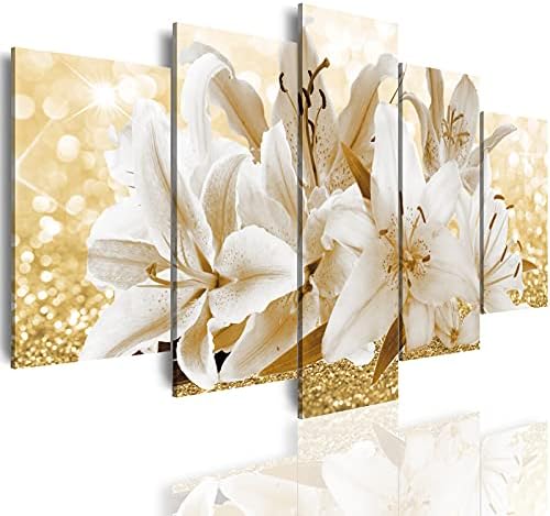 LUDUHU Arts Modern Flower Theme Wall Art by LUDUHUART