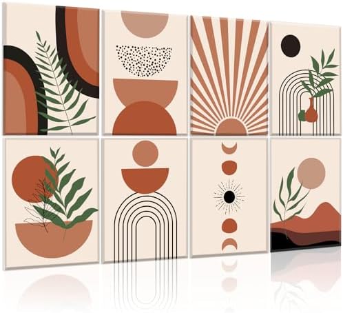 8 Pack Art Acoustic Panels, Decorative Acoustical Wall Panel Self-adhesive by KIOSSUT