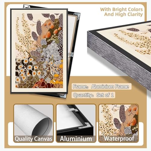 Vintage Japanese Wildflower Wall Art Abstract Botanical Floral Poster Nature - Image 2