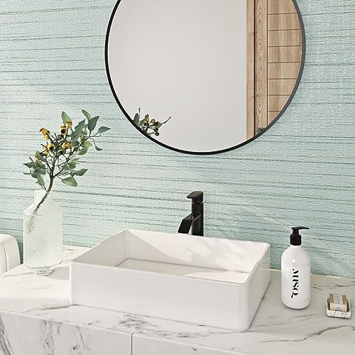 FunStick Light Green Grasscloth Wallpaper Peel and Stick Textured Mint Green - Image 3