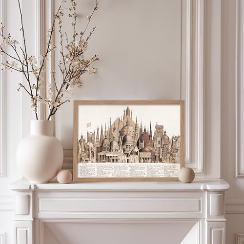 Poster Master Vintage Principal High Buildings of the Old World Poster - Image 5