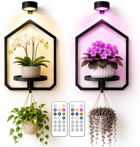 2 Pack Wall Mounted Plant Shelf by Ajerg