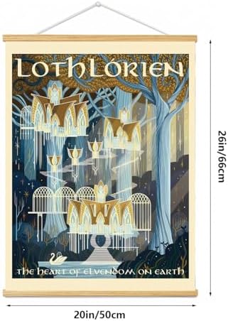 Middle Earth Landscape Wall Art Prints Canvas PaintingFantasy Posters, Wall - Image 4