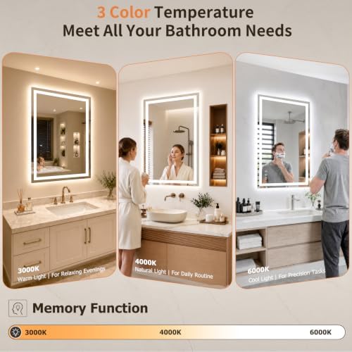 20"x30" LED Bathroom Mirror - Image 3