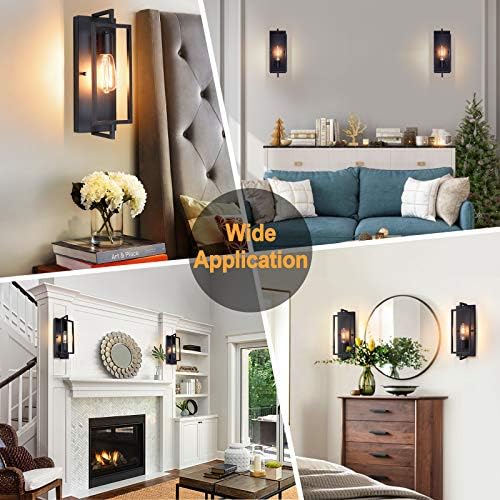 Maylaywood Industrial Wall Sconces Set of 2 Large - Image 5