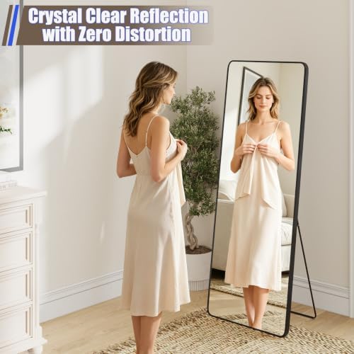 Krymnar 68"x28" Rectangle Full Length Mirror, HD Shatterproof Glass & - Image 2