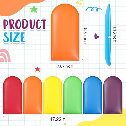Jetec 6 Pcs Kids Wall Padding Panels, 1.18 Inch Thick Foam Wall Protector - Image 2