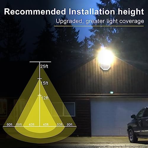 Lightdot 6 Pack 150W LED Wall Pack Lights, Outside LED Exterior Light - Image 4