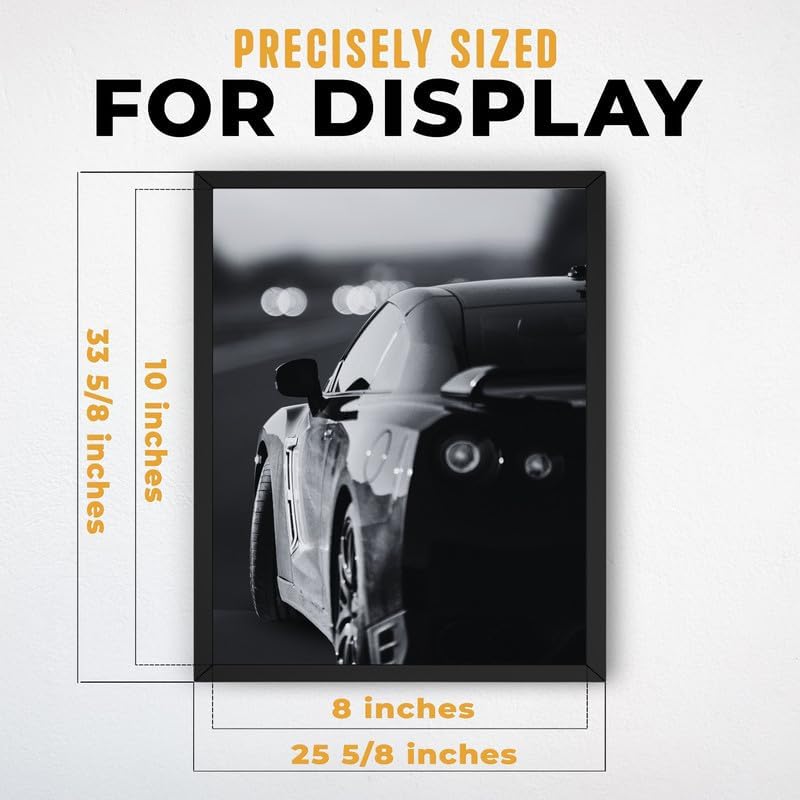 InkFlow Posters Black & White Automotive Canvas Poster - Image 3