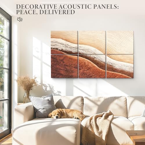 JBER Acoustical Wall Panels 47.2" x 27", Earth Wave Texture - Image 6