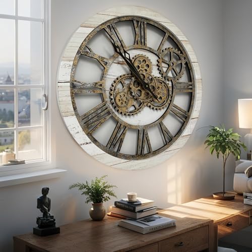 ImprovingLife The Original Real Moving Gear Wall Clock Vintage Industrial - Image 3