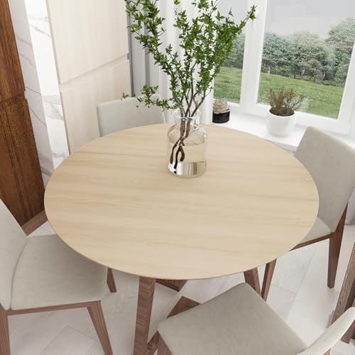Boobest 196 x 24 Inch Wide Beige Cherry Wood Wallpaper Peel and Stick - Image 7
