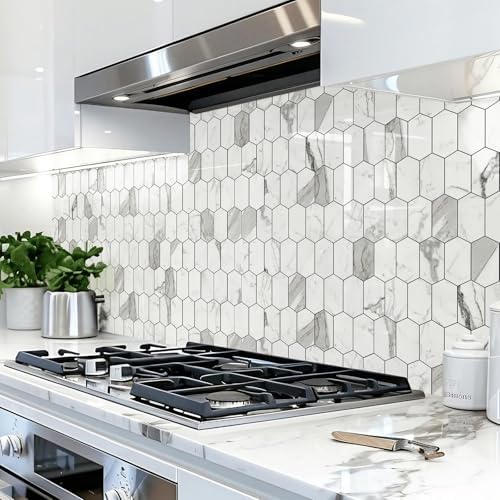Vamos Tile Long Hexagon Peel and Stick Backsplash Tile - Image 5