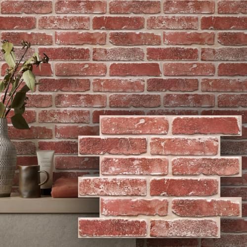 3D Faux Brick Wall Panels Peel and Stick, Designed by SMOOSTIKCDECOR