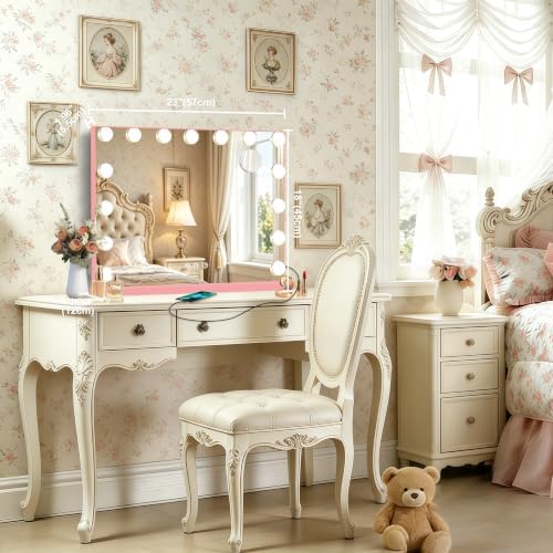Ratsamee Pink Hollywood Vanity Mirror - Image 2