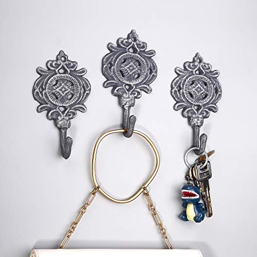 Ambipolar Indian Leaf Hook Antique Decorative Vintage Style Heavy Duty Wall by Ambipolar