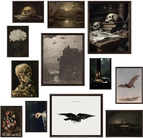 KBKBART Dark Academia Wall Art Unframed by KBKBART