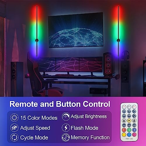 RGB LED Wall Sconces Set of Two - Image 3