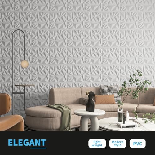 Art3d 33-Pack Modern Diamond Textured 3D Wall Panels, 12 x 12 in - Image 3