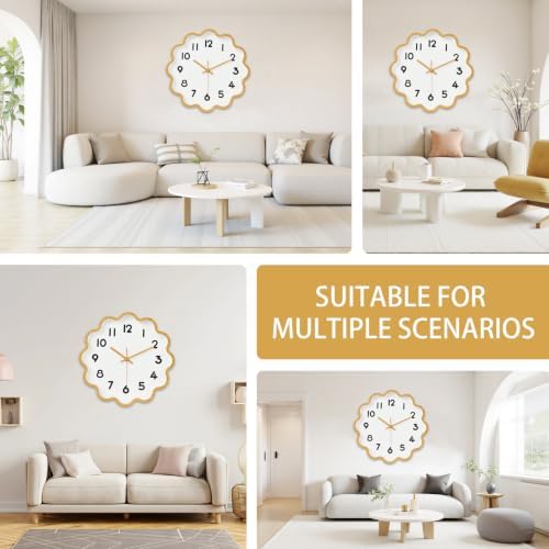 HZDHCLH Wall Clocks Battery Operated 12 Inch Cloud Shaped Wall Clock Silent Non - Image 6
