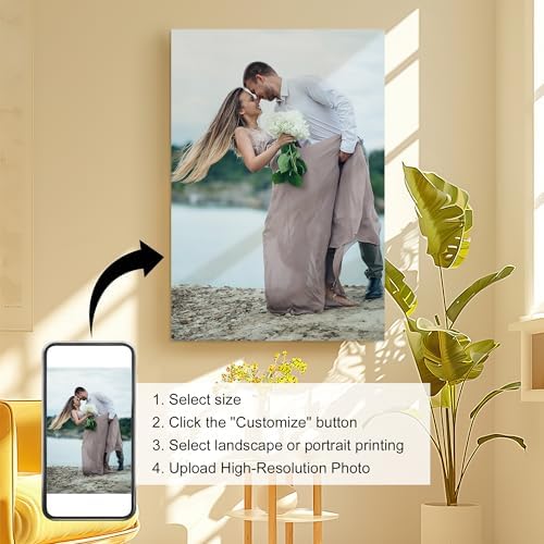 Custom Canvas Prints Personalized Photo Wall Art Decor Gifts Framed 20x30 - Image 2