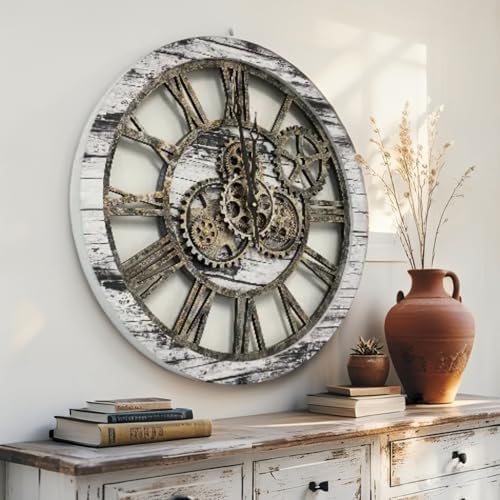 ImprovingLife The Original Real Moving Gear Wall Clock Vintage Industrial - Image 4