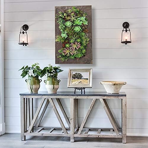 Modern Home Living Wall Galvanized Steel/Zinc Succulent Planter, Wall Mounted - Image 5