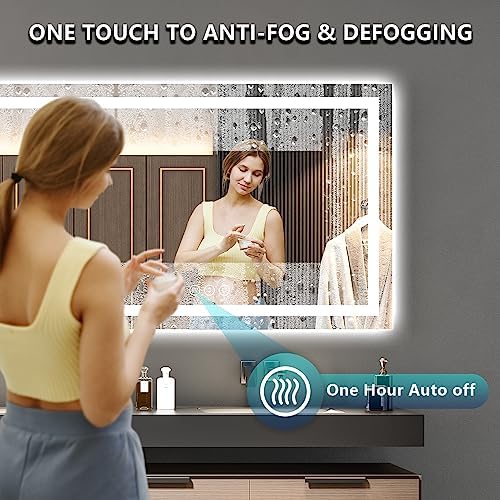 72x36 LED Bathroom Mirror with Lights, Lighted Vanity Mirror - Image 5