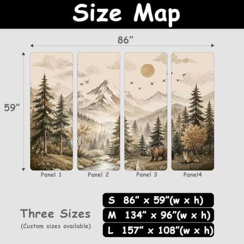 Toolhom Oil Paintings of Animals and Forests Peel and Stick Wallpaper - Image 6