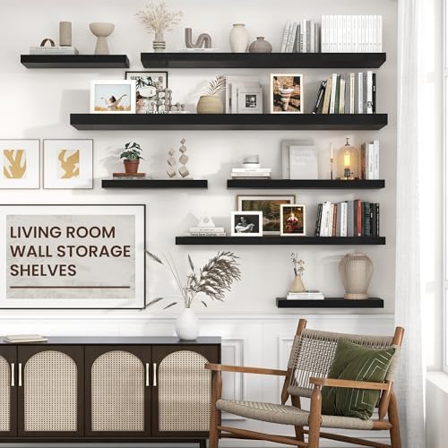 55" Wide x 10" Deep Floating Shelves - Image 2