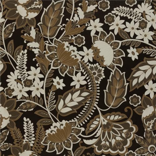 Abyssaly Boho Peel and Stick Wallpaper 17.3" x 118" Vintage Floral by Abyssaly