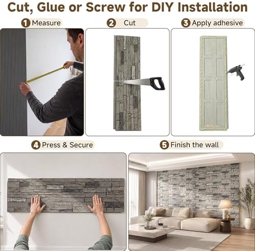 Faux Stone Wall Panels, 3D Artificial Rock Siding - Image 5