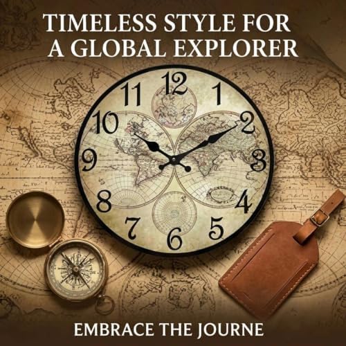 CHYLIN Wall Clock Nautical Decor Silent Non-Ticking Battery Operated - Image 5
