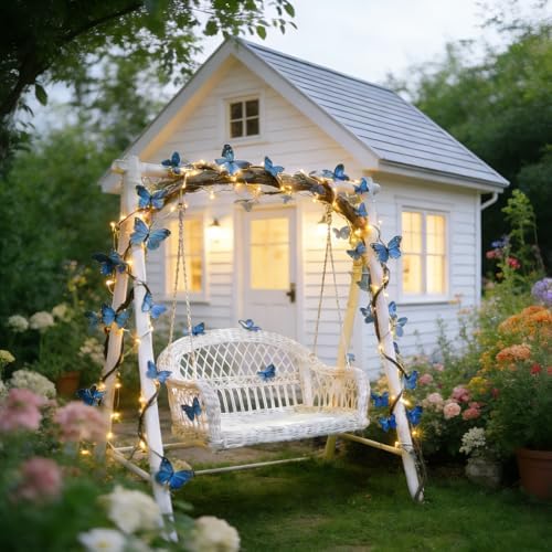 Blue Butterfly LED Tree Branch Lights - Image 3