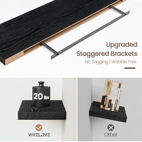 Vivelove Floating Shelves 9 inch Deep 16”Long Set of 2 - Image 4