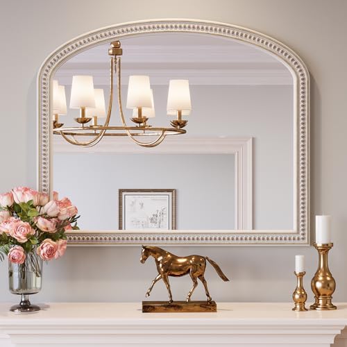 Boho Mirror for Wall, Arch Decorative Wall Mirrors for Bathroom, Living Room by Wiserset
