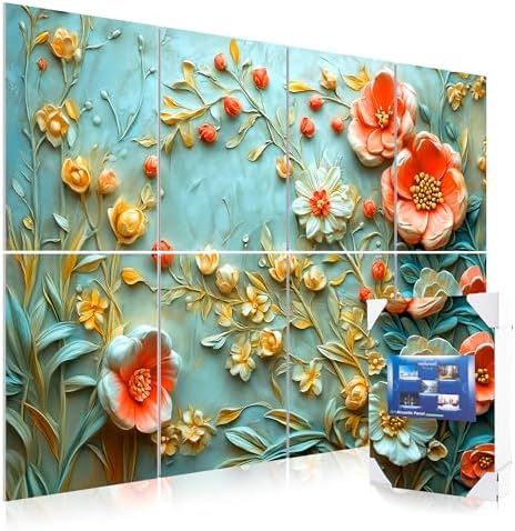 Mollywell Art Acoustic Panels, 48x32 in, Floral Harmony by Mollywell