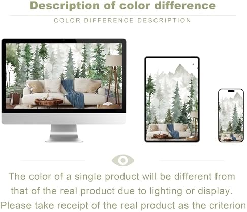 Nursery Forest Peel and Stick Wallpaper Green Landscape Wall Mural - Image 6