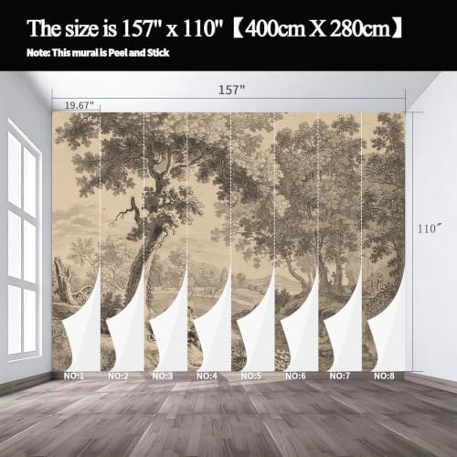 A Natural Landscape self-Adhesive Mural Full of Classical Mythological Colors - Image 3