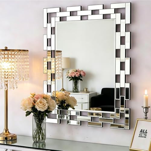 Chende Wall Mirror for Living Room Decor, Elegant Accent Mirror for Entryway by ChendeMirror