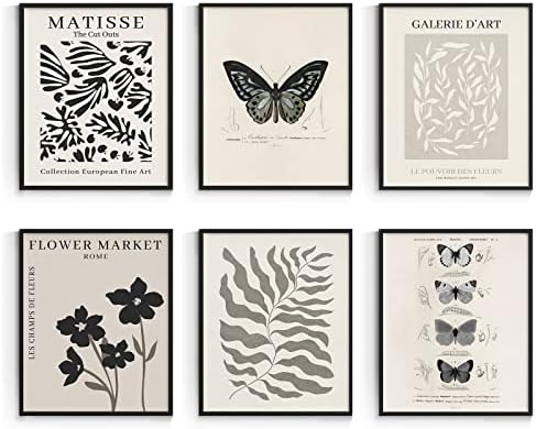 Habseligkeit Butterfly Master Wall Art Prints, Abstract Matisse Wall Art - Image 2