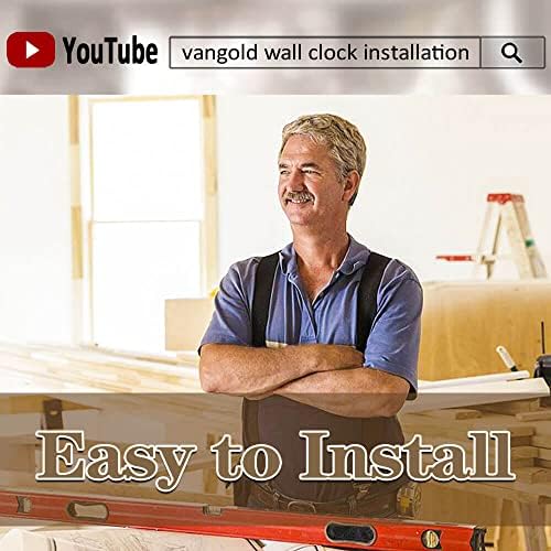 VANGOLD Wall Clock 26"~39", Super Long Warranty 90 Days, Free Replacement - Image 6
