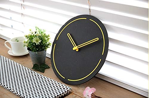 Stephanie Imports Modern Minimalist Dark Concrete Gray Silent Wall Clock - Image 4