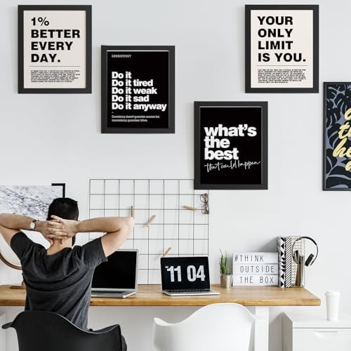DSHFG Motivational Inspirational Office Wall Art Decor Prints Unframed - Image 3