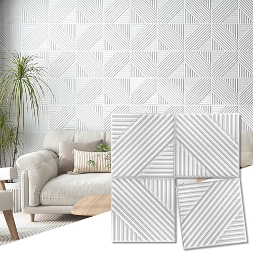 Art3d 3D Textured Accent Wall Panels, 12 x 12 Inch by Art3d