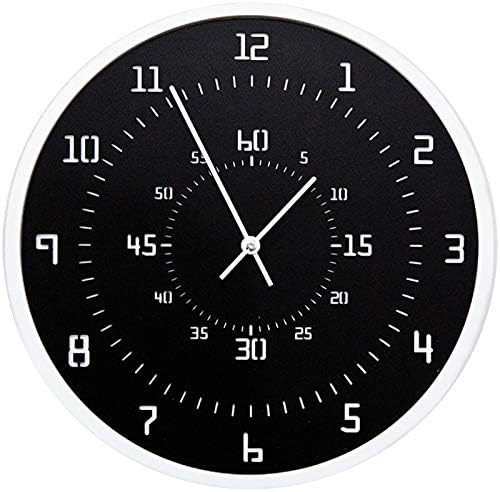 Modern Minimalist Black Stop Wall Clock by StephanieImports