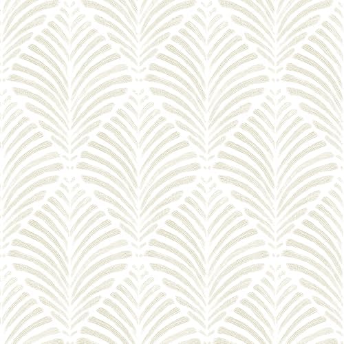 Safiyya 17.3"x393" Peel and Stick Wallpaper Boho Contact Paper Beige Neutral by SAFIYYA