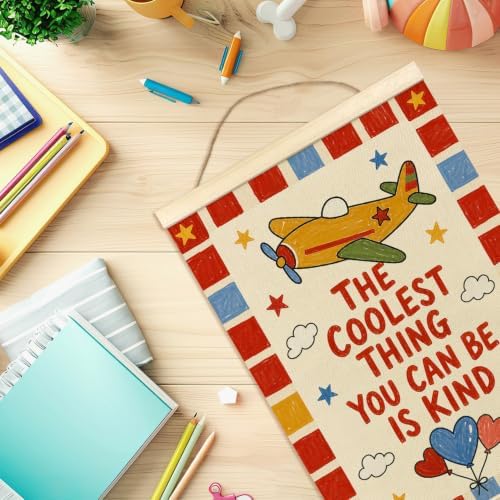 madalo Retro Airplane Inspirational Wall Art Poster Hanger Frame 12x16 Inch - Image 7