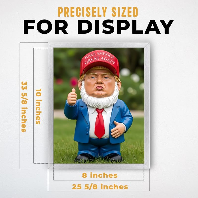 InkFlow Posters Garden Gnome Figurine Canvas Poster - Image 3