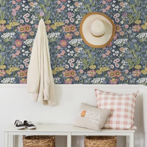 Orainege Vintage Floral Wallpaper Peel and Stick Wallpaper Daisy - Image 4
